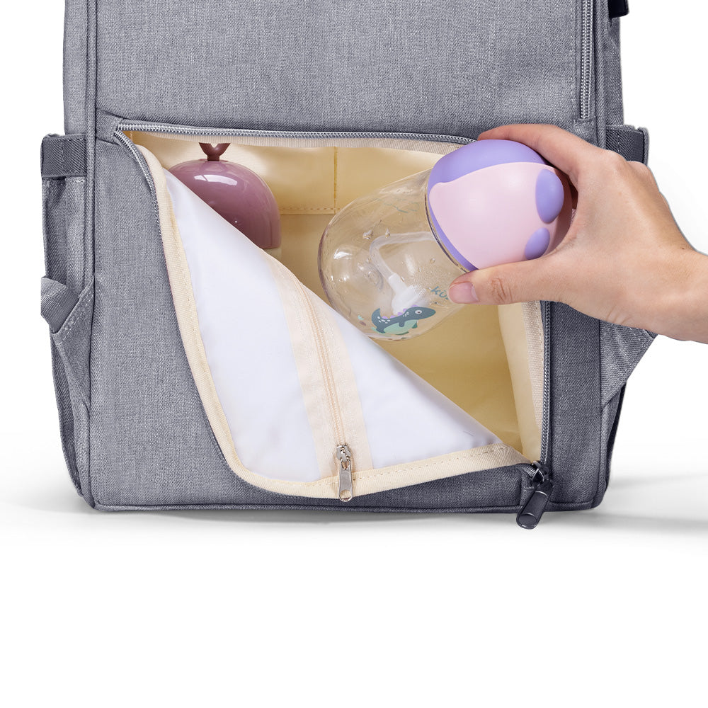 Azor Modern Quilted Diaper Bag Backpack