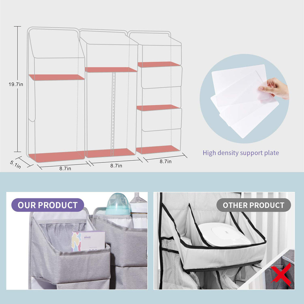 Azor Baby Diaper Caddy With Dividers
