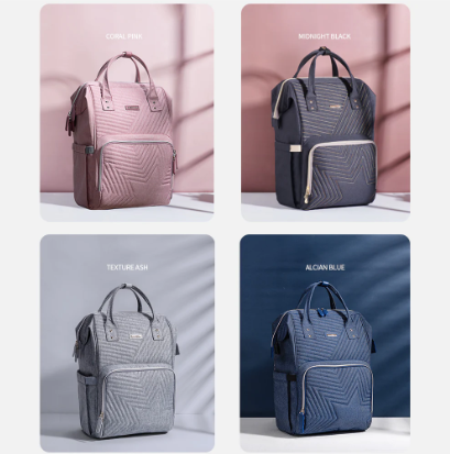 Azor Modern Quilted Diaper Bag Backpack