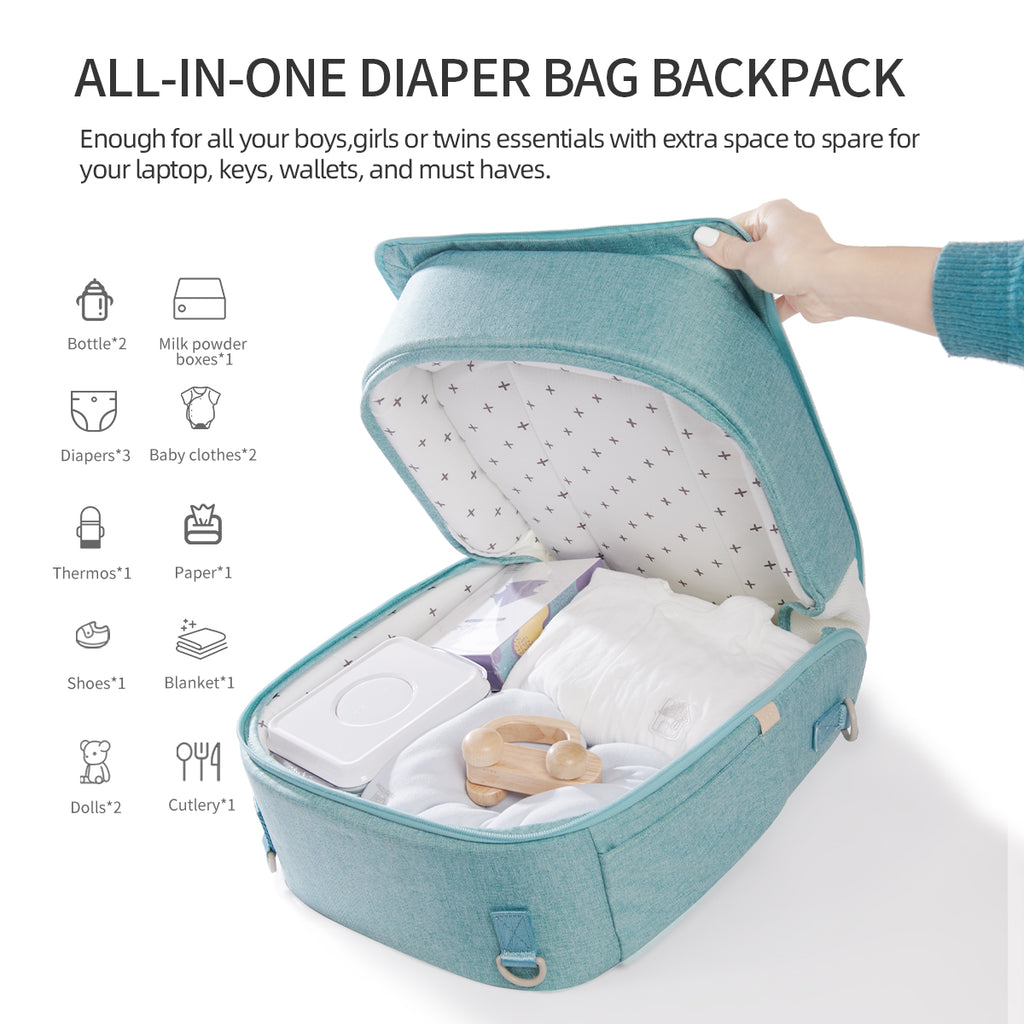 Azor Portable Diaper Bag Backpack