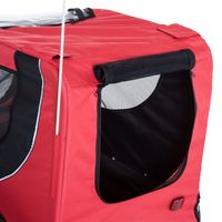 Azor Foldable Pet Bike Trailer Dog Cat Travel Bicycle Carrier Red