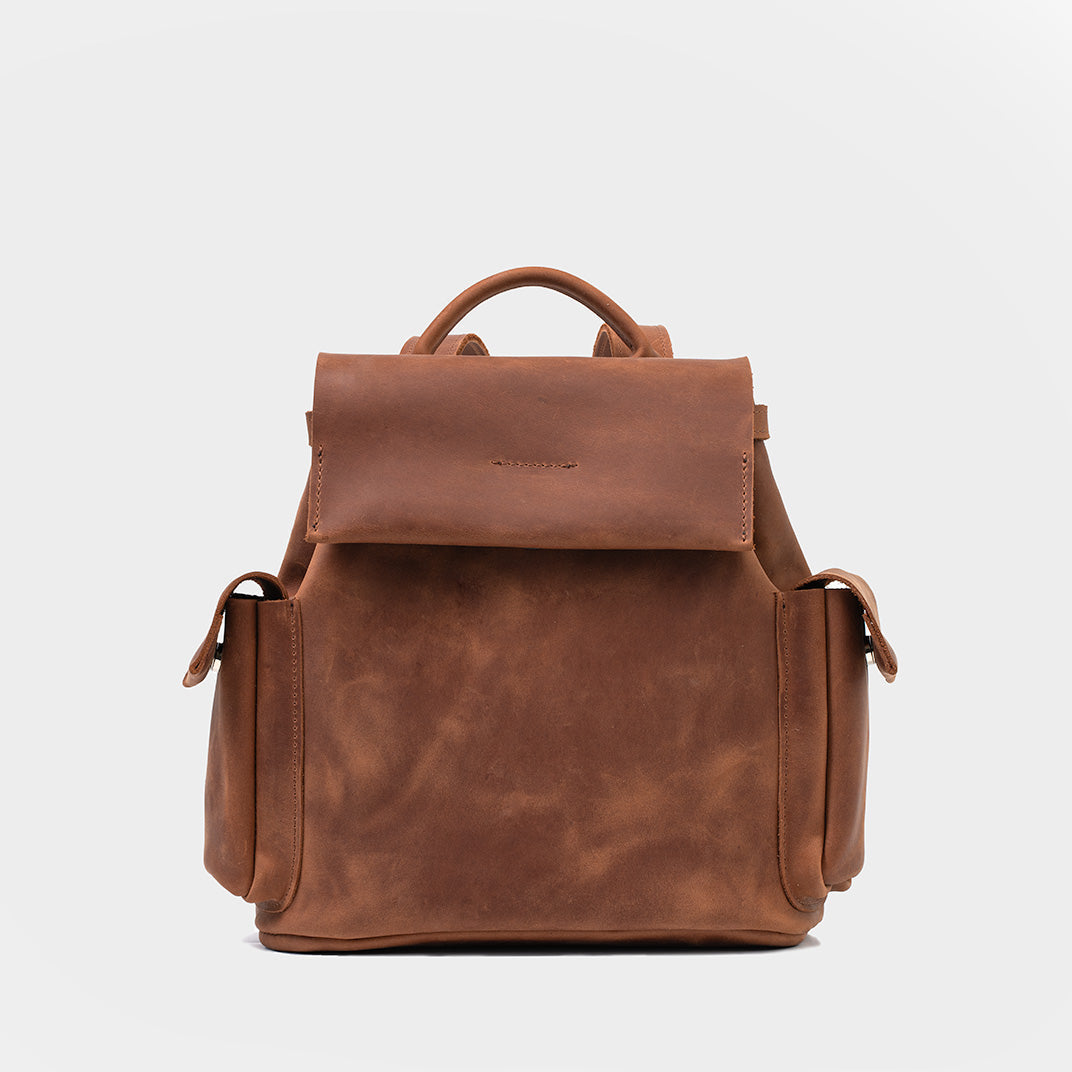 Azor The Backpack Kit — leather backpack with packing cubes and RFID wallet