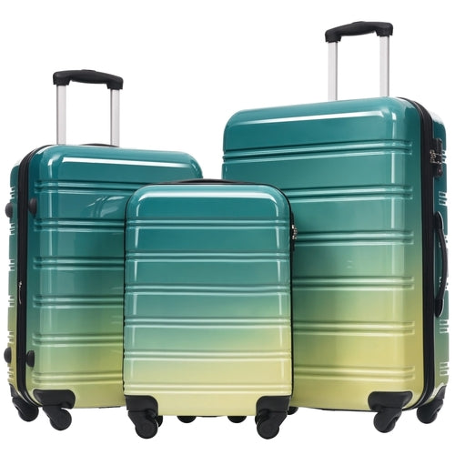 Azor 3-Piece PC Hardshell Set, Premium Travel Trio, TSA Lock