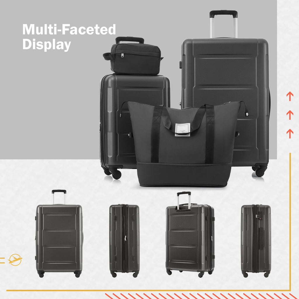 Azor Light Blue ABS Luggage Set, Travel in Colour, TSA Lock