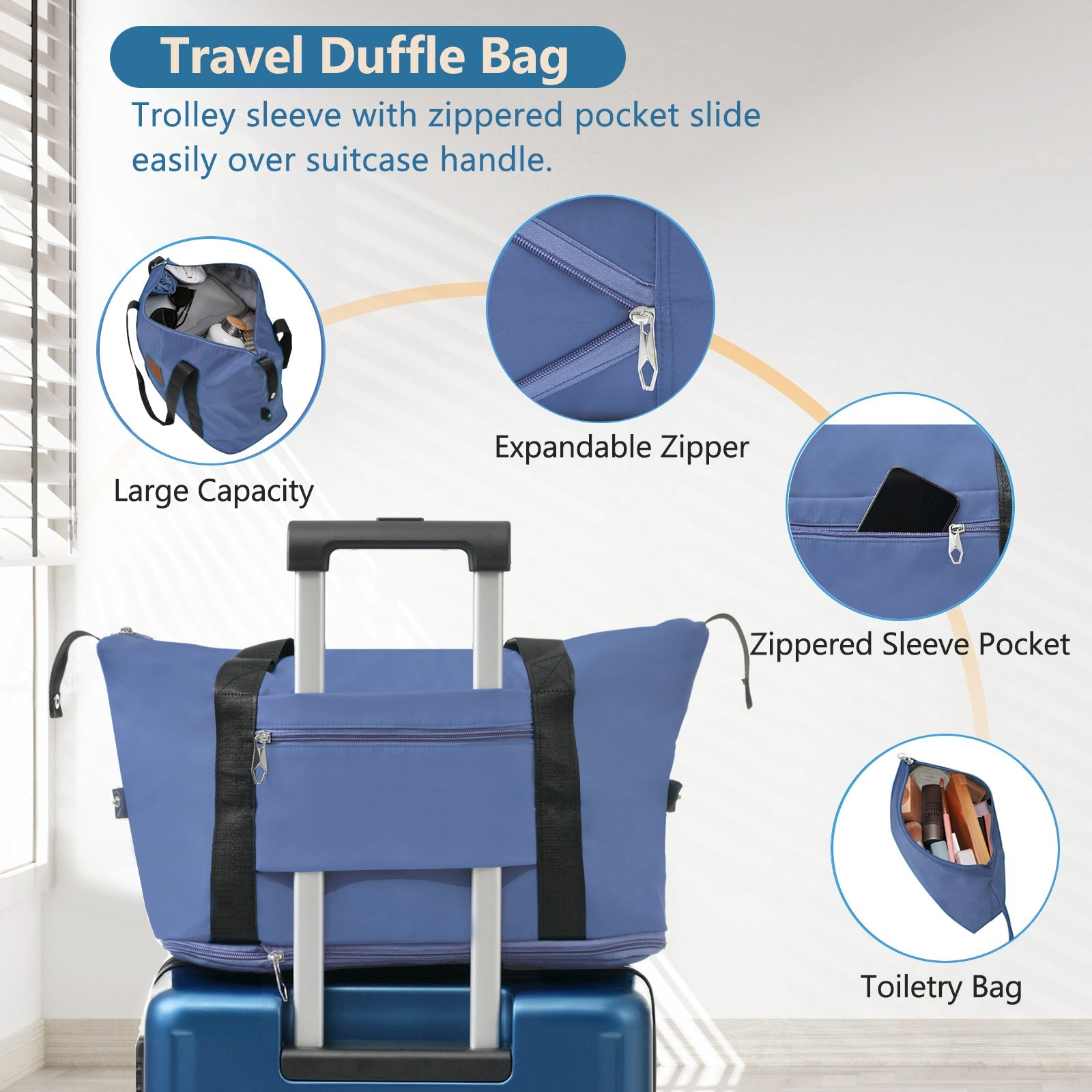 Azor Black & Brown Luggage Set, Timeless Travel Style, TSA Lock