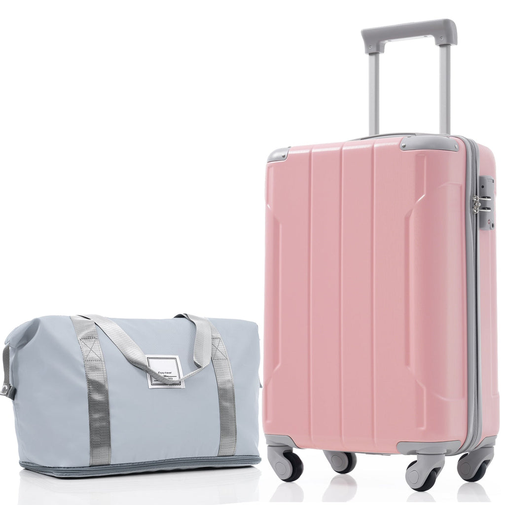 Azor Black & Brown Luggage Set, Timeless Travel Style, TSA Lock