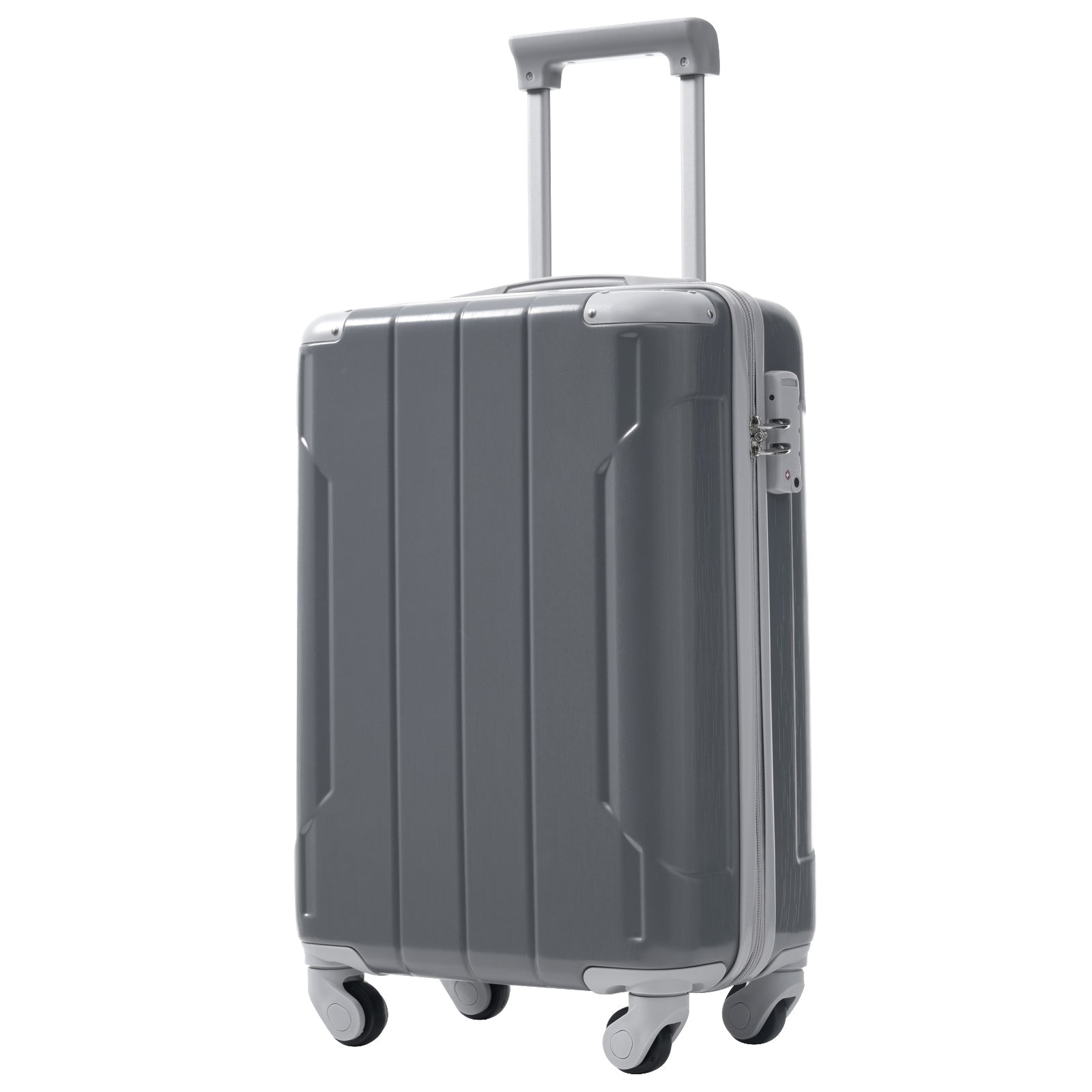 Azor Black & Brown Luggage Set, Timeless Travel Style, TSA Lock