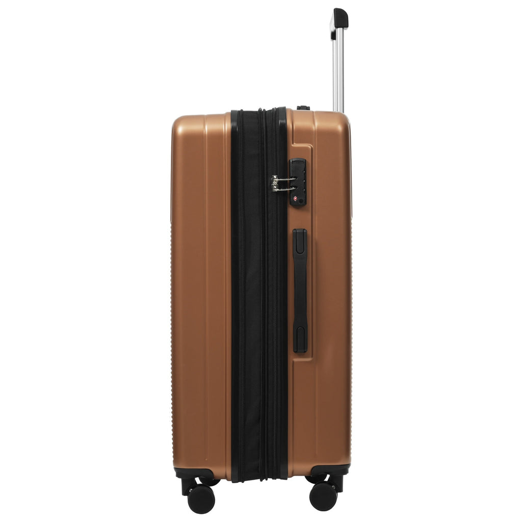 Azor Silver 5-Piece Luggage Set, Complete Travel System, TSA Lock