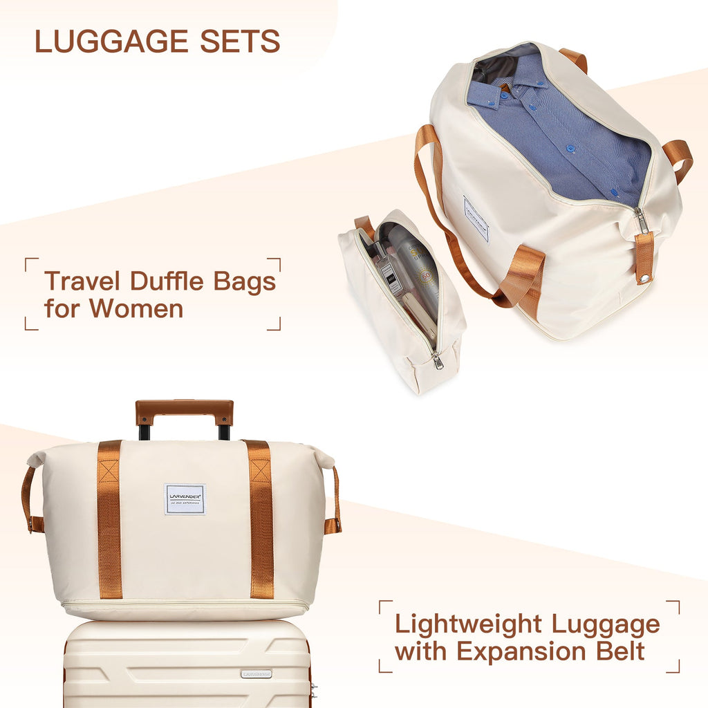 Azor 6-Piece Hardside Set, Suitcases + Duffel Bags, Complete Kit
