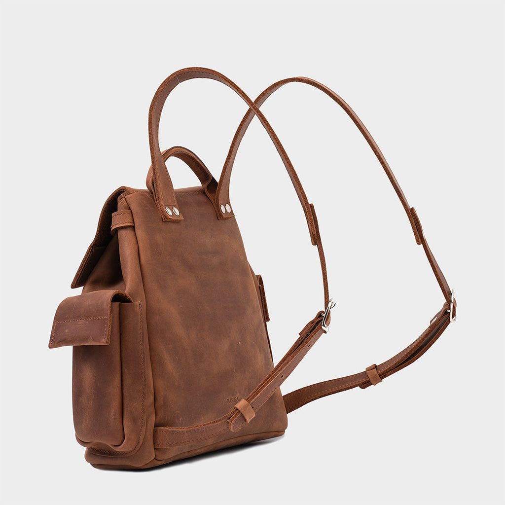 Azor Leather Backpack — European