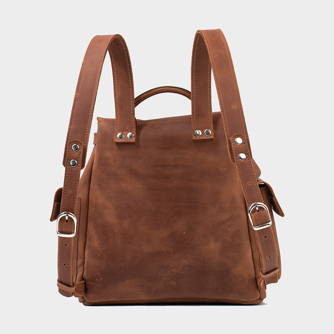 Azor Leather Backpack — European